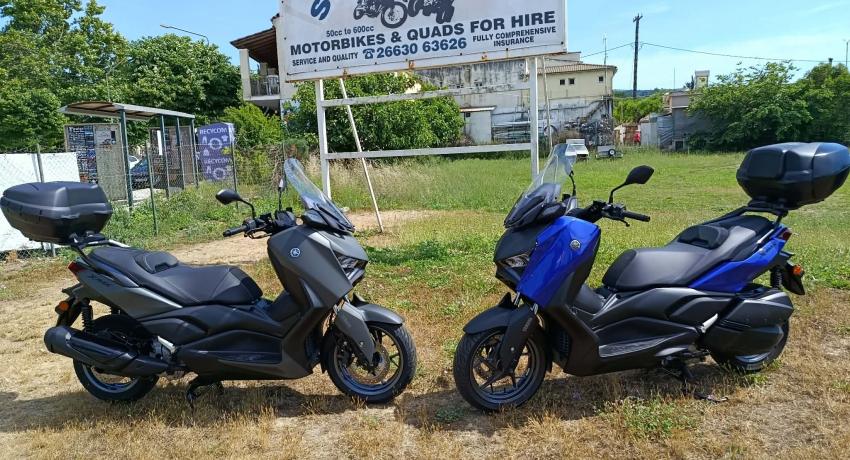 Corfu scooter rentals - Yahama XMax 300 - Sunriders